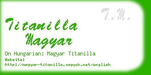 titanilla magyar business card